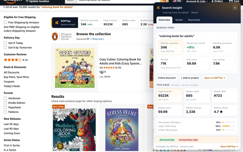 Search results & Best Sellers